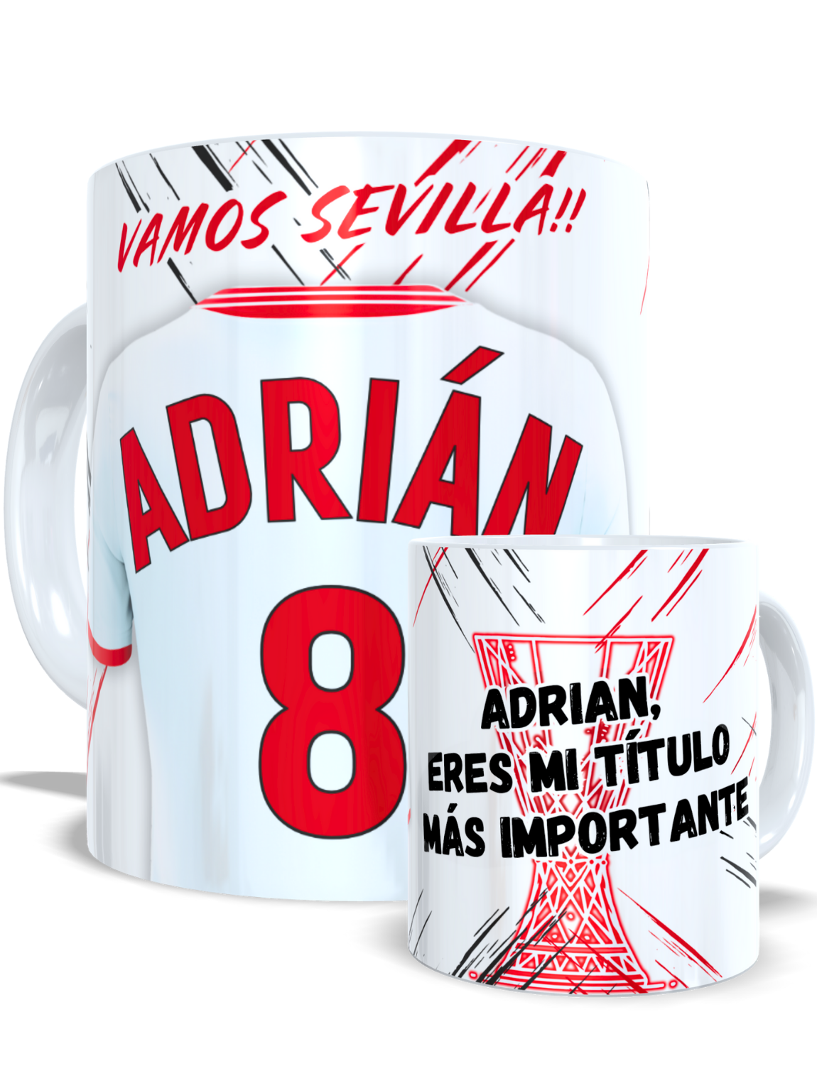 Taza personalizada Sevilla FC – Un detalle que habla por ti
