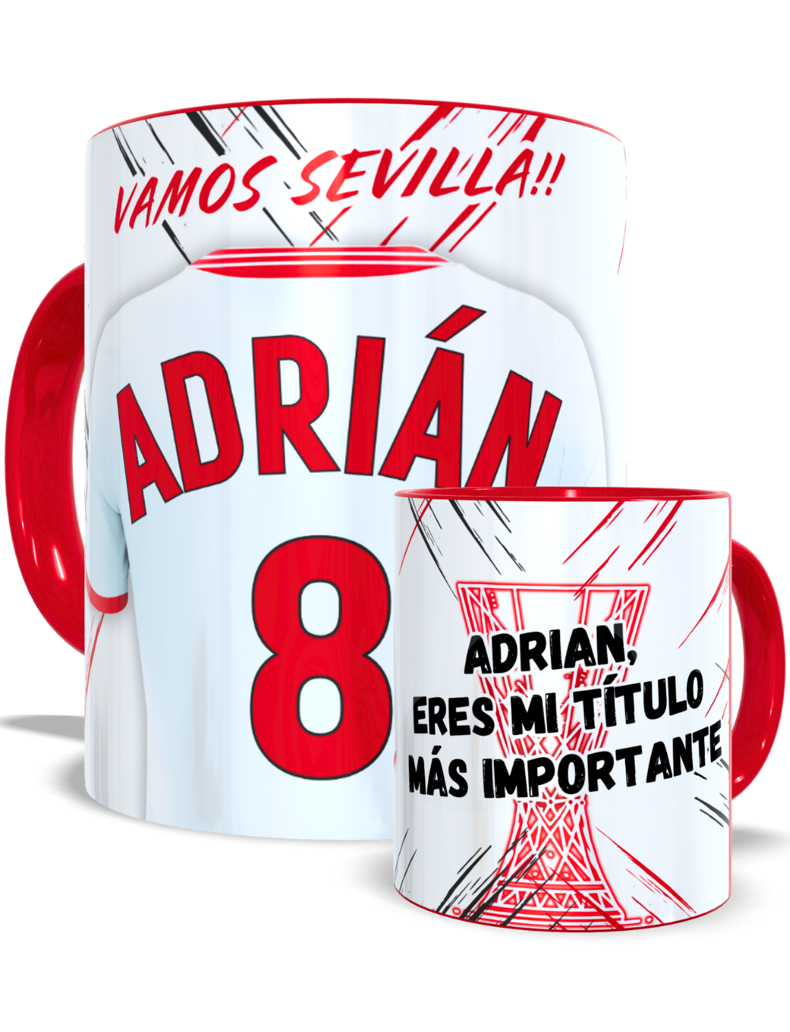 Taza personalizada Sevilla FC – Un detalle que habla por ti