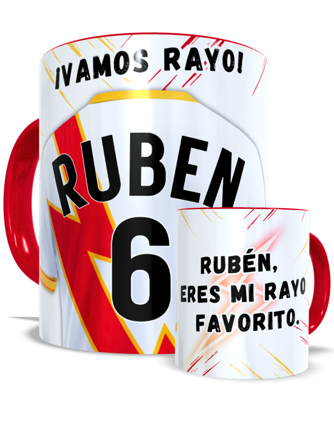 Taza personalizada Rayo Vallecano – Un detalle que habla por ti