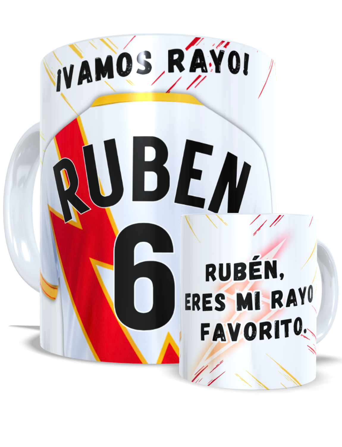 Taza personalizada Rayo Vallecano – Un detalle que habla por ti